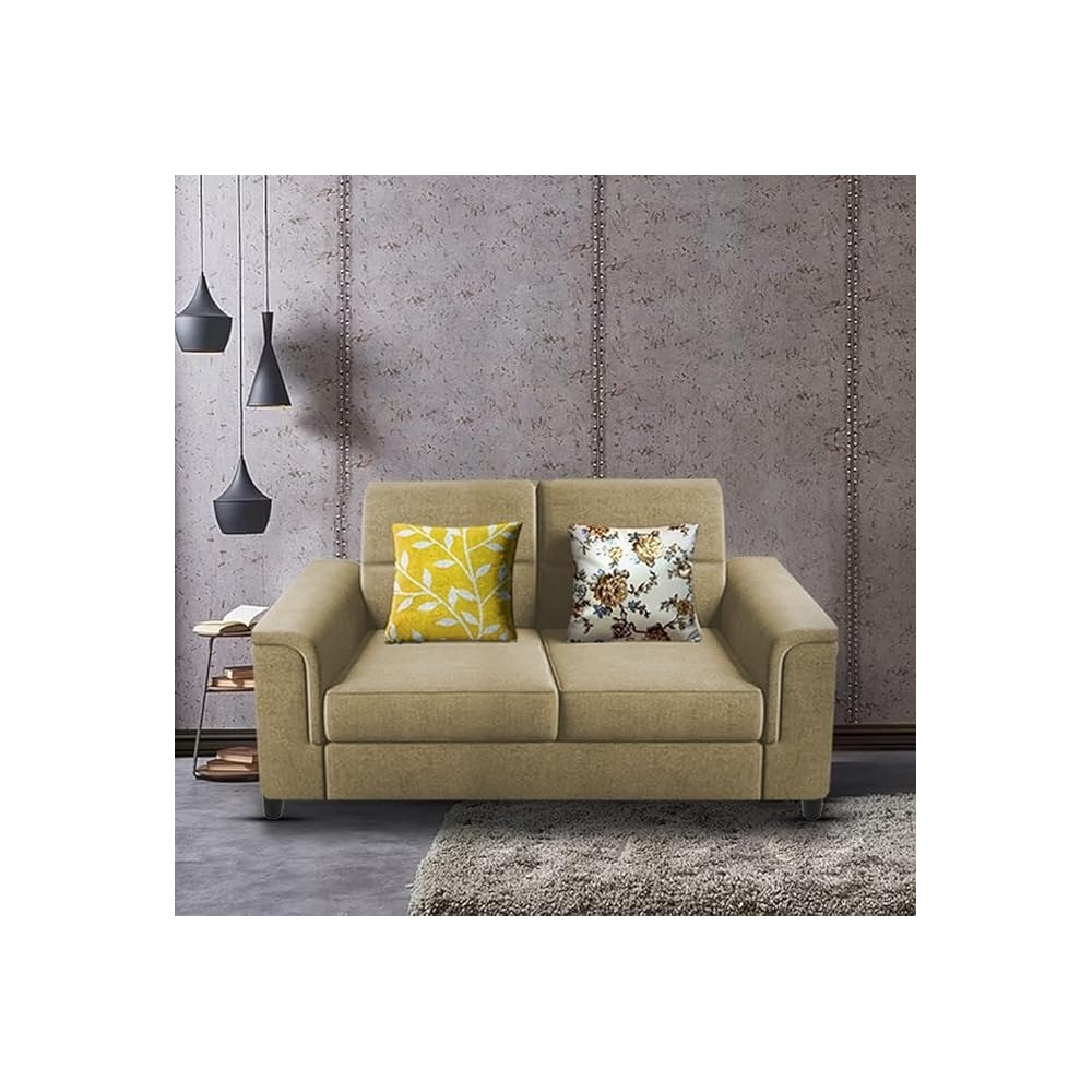 Raj Furniture 2 Seater Sofa Set For Living Room, Cream
