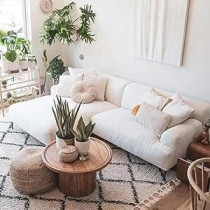 Ripple Furniture Ripple Furniture Elegant L-Shaped Sofa, White