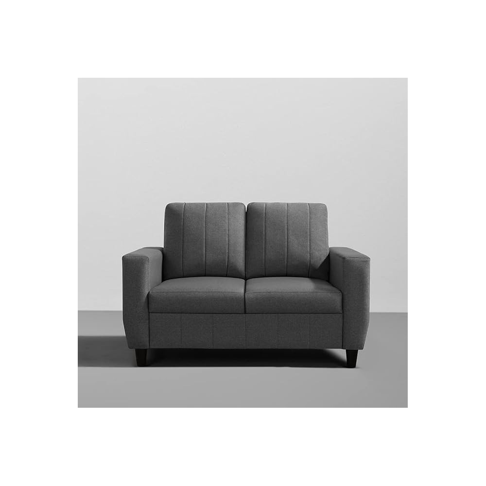Raj Furniture Modern Fabric Sofa, 2 Seater, Stone Grey