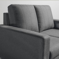 Raj Furniture Modern Fabric Sofa, 2 Seater, Stone Grey