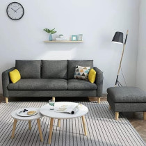 Raj Furniture Fabric Sofa Set Cotton Furniture Home Apartment Hotel Green, Dark Grey