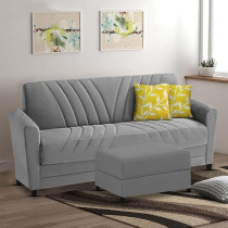 Ripple Furniture Elegance Essence 3 Seater Sofa Set With Ottoman, Grey