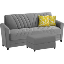 Ripple Furniture Elegance Essence 3 Seater Sofa Set With Ottoman, Grey