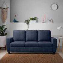 Raj Furniture Modern Fabric Sofa, 3 Seater, Ocean Blue