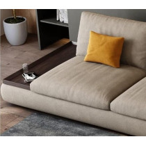 Ripple Furniture L Shape Living Room Sofa Set Nordic Modern Design Couch, Left