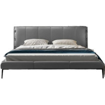 Raj Furniture California Stylish Modern Design Villa Queen And King Size Bed, 0 X 130 Cm, White