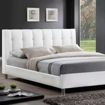 Raj Furniture Modern Bed Frame, 45 X 50 X 100 Cm, Ivory