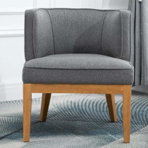 Raj Furniture Upholstered Accent Chair, 74 X 66 X 65 Cm, Grey