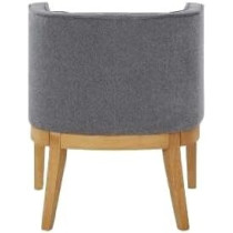 Raj Furniture Upholstered Accent Chair, 74 X 66 X 65 Cm, Grey