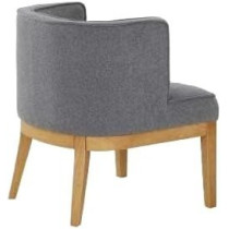 Raj Furniture Upholstered Accent Chair, 74 X 66 X 65 Cm, Grey