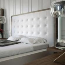 Raj Furniture Ludlow Bed In Queen And King Size, 45 X 50 X 100 Cm, White