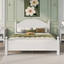Raj Funiture 6 Pieces Traditional White Bedroom Sets 2 Nightstand 1 Chest 1 Dresser 1 Mirror 45 X 50 X 100 Cm, White