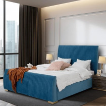 Raj Furniture Tufted Bed Frame, 45 X 50 X 100 Cm, Blue