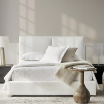 Raj Furniture Upholstered Bed Frame, 45 X 50 X 100 Cm, White
