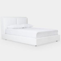Raj Furniture Upholstered Bed Frame, 45 X 50 X 100 Cm, White