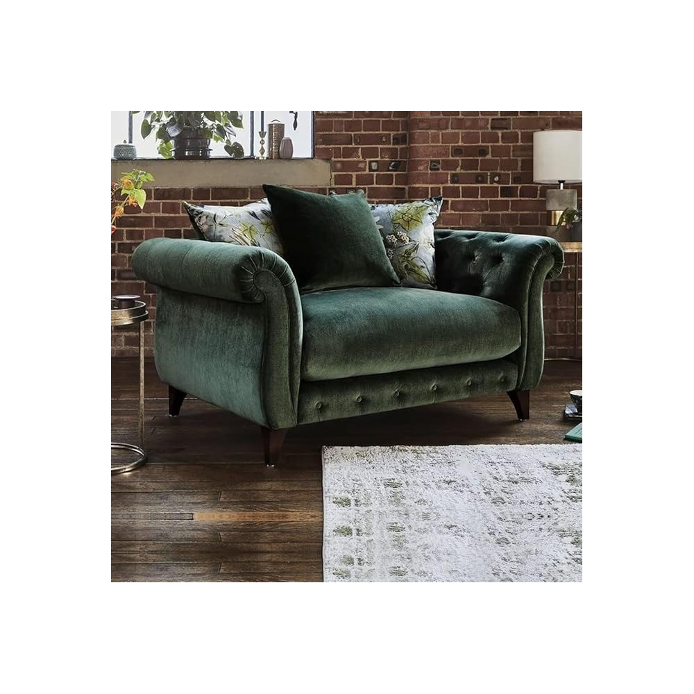 Raj Furniture Fabric Scatter Back Armchair, 159 X 102 X 90Cm, Green