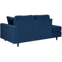 Ripple Furniture Plush Navy Blue Sofa With Cushions, 190 Cm
