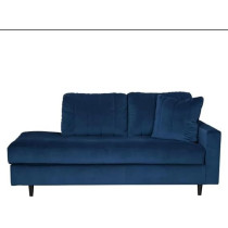 Ripple Furniture Plush Navy Blue Sofa With Cushions, 190 Cm