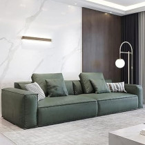 Raj Furniture Leather Sofa Combination Sofa Living Room Furniture, Green