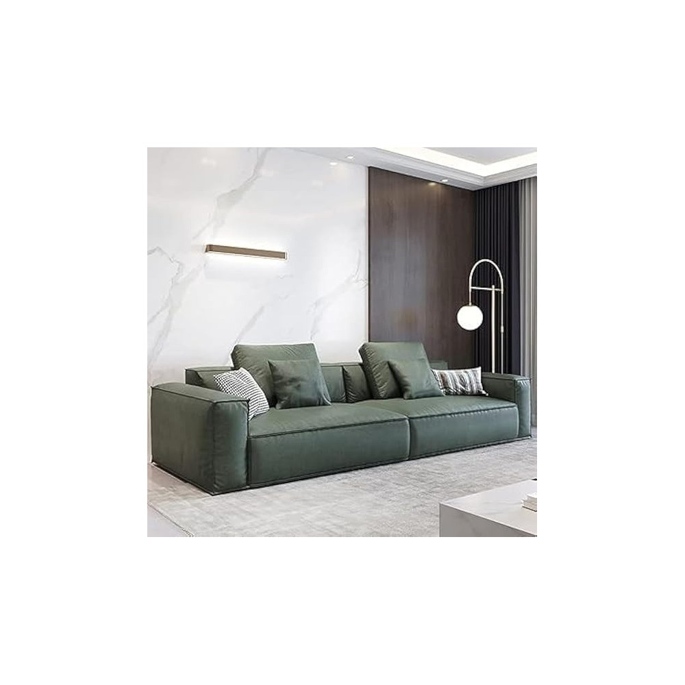 Raj Furniture Leather Sofa Combination Sofa Living Room Furniture, Green