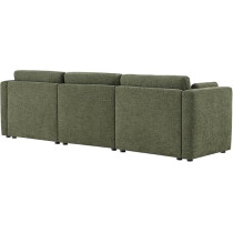 Ripple Furniture Mordern Designn New Elegant Three-Seater Sofa, Green