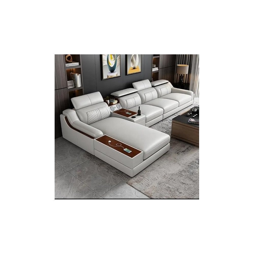 Ripple Furniture L-Shaped Leather Sofa