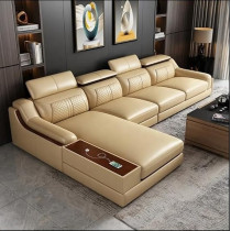 Ripple Furniture L-Shaped Leather Sofa