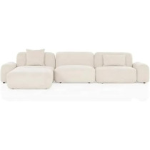 Raj Furniture Modern Boucle Luxury Living Room Sofa, Beige
