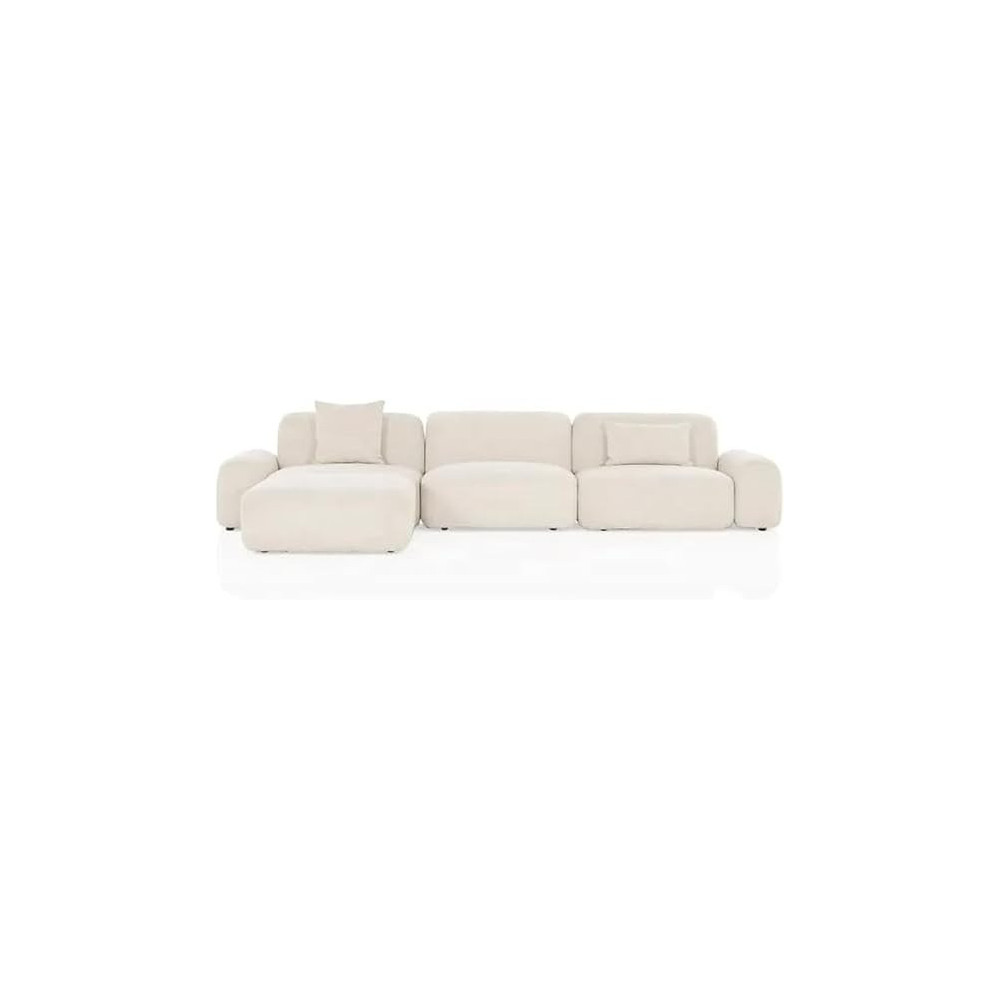 Raj Furniture Modern Boucle Luxury Living Room Sofa, Beige