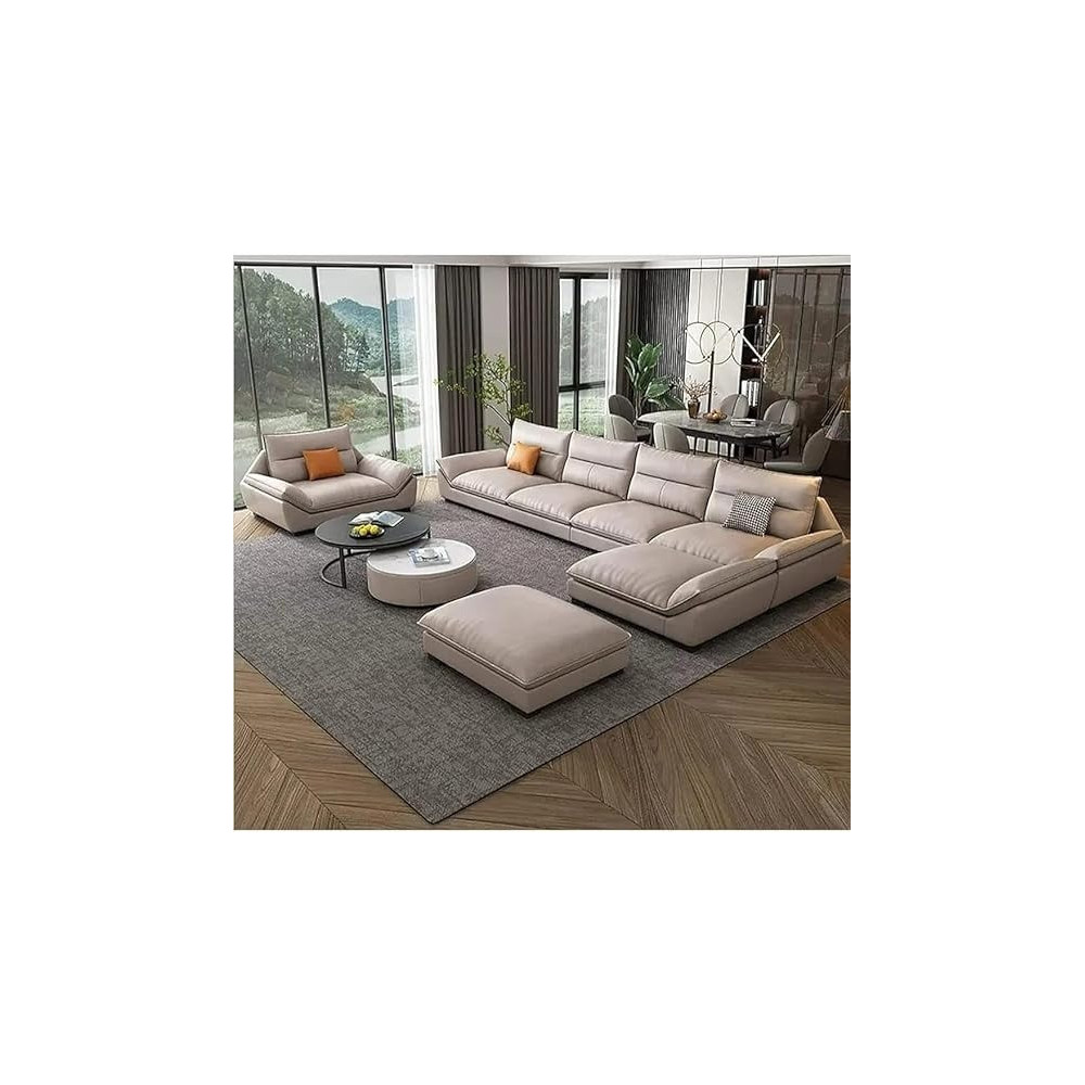 Raj Furniture Multifunction Wooden Frame Sofa Set, Cream Colour
