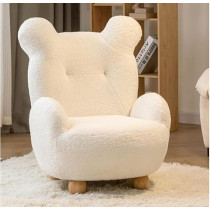 Ripple Furniture Kids Adorable Cartoon Bear Sofa Chair A Cozy And Cute Seating Solution, White