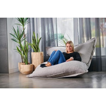 Room And Bloom Bag Only, No Filling New Model Super Bean Bags, 6Ft x 4.5Ft, Beautiful Faux Linen Fabric Giant Bean Bag Chair For Adults For Kids For The Whole Family Large Chairs Bags Big, Large Xl, Grey