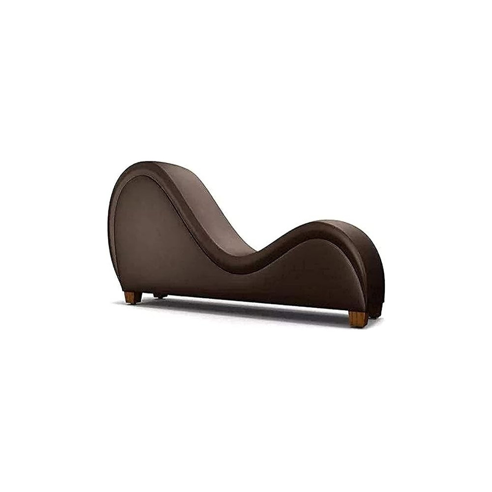 Avon Furniture Factory (LLC) Pvc Leather S Shape Sofa, Brown