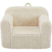 Ulax Furniture Kids Armchair Toddler Couch Baby Sofa Chair With Sherpa Fabric For Boys And Girls, Beige