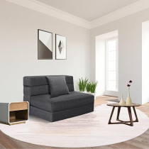 Nigoone Convertible Sleeper Chair Bed With Pillow Memory Foam Fold Sofa Bed Couch Futon Lazy For Living Room/Home Office/Guest Beds/Apartment/Upstairs Loft, Twin Size, Dark Gray