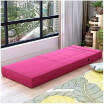 Raj Furniture Fabric Sofa Lazy Sofa Bed Folding Sofa Bedroom Bay Window Comfortable Tatami Removable And Washable Thick, 150 x 70 x 15Cm, Brown
