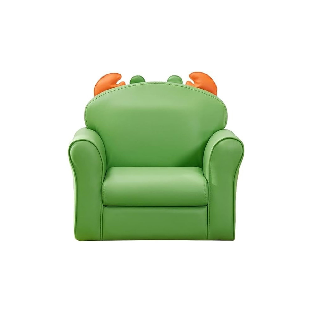 Gppzm Animal Shape Small Sofa Chair Boy Girl Lazy Sofa Seat Green High Elastic Foam Sponge