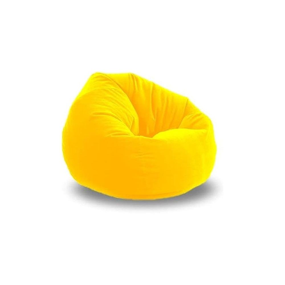 Bigmini Bean Bag Soft And Comfortable Lounger Chair Living Room Furniture And Outdoor Furniture, Yellow