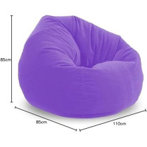 Bigmini Bean Bag Soft And Comfortable Lounger Chair Living Room Furniture And Outdoor Furniture, Purple