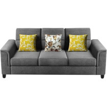 Raj Furniture Elegant 3 Seater Sofa Set For Living Room, Grey