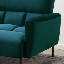 Raj Furniture Three Seater Wooden Sofa Cum Bed For Living Room, Green