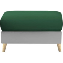 Ripple Furniture Luxury 6 Seater L Shape Sofa Set For Living Room In Premium Fabric, Rhs, Green Grey