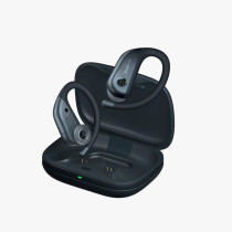 1More Fit Open Earbuds S50 Open Ear Wireless Earbuds with Bluetooth 5.3, Long Battery Life, IPX7 Water Resistance and Comfortable Fit, Grey