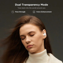 1More EVO EH902 With Strong Bluetooth 5.2 Connectivity, Long Battery Life, 42dB Noise Cancellation, Crystal Clear Calls And IPX4 Water Resistance, White