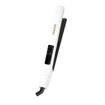 Bomidi HS2 Hair Straightener With Bottom Rotation Gear Adjustment, Smart Thermostat, MCH Tech 15 Second Rapid Heating and Smart Display, White