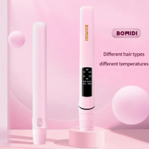 Bomidi HS2 Hair Straightener With Bottom Rotation Gear Adjustment, Smart Thermostat, MCH Tech 15 Second Rapid Heating and Smart Display, Pink