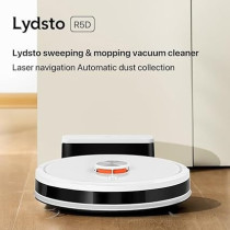 Lydsto R5D 3 in 1 Sweeping And Mopping Vacuum Cleaner With Laser Navigation and Automatic Dust Collection,3000Pa Suction & Advanced Smart Sensor, White
