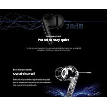 QCY T13 ANC 2 Truly Wireless ANC Earbuds With Noice Cancellation, 30 Hours Long Battery Life, 5.3 Bluetooth Multipoint and Stable Connections, White
