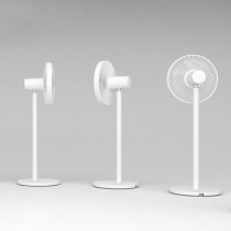 Xiaomi Smart Standing Fan 2 Pro Wireless and Portable 18 Hour Battery Life Rechargeable Double Layer Fan Blades BLDC Motor Wide Angle 140 Ventilation With Smart Control and AI Voice Control, White