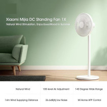 Xiaomi Smart Standing Fan 2 Pro Wireless and Portable 18 Hour Battery Life Rechargeable Double Layer Fan Blades BLDC Motor Wide Angle 140 Ventilation With Smart Control and AI Voice Control, White